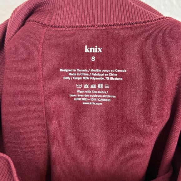 NWT Knix Good to Go Seamless Leggings Dark Cherry Small - Picture 4 of 6